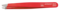 ERBE Pinzette color 9 cm rostfrei schräg rot