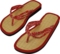 ZIMT FLIPFLOP Gr.37/38 rot-weiß