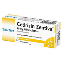 CETIRIZIN Zentiva 10 mg Filmtabletten