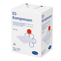 ES-KOMPRESSEN unsteril 10x12,5 cm 12fach