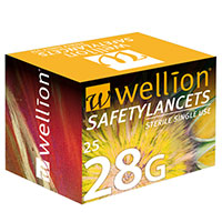 WELLION Safetylancets 28 G Sicherheitseinmallanz.