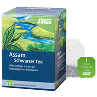 ASSAM schwarzer Tee Bio Salus Filterbeutel