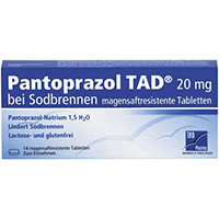 PANTOPRAZOL TAD 20 mg b.Sodbrenn. magensaftr.Tabl.