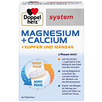 DOPPELHERZ Magnesium+Calc.+Kupfer+Mangan syst.Tab.