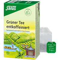 GRÜNER TEE entkoffeiniert Bio Salus Filterbeutel