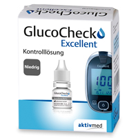 GLUCOCHECK Excellent Kontrolllösung niedrig