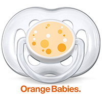 AVENT Beruhigungssauger Orange Babies 6-18 Mon.