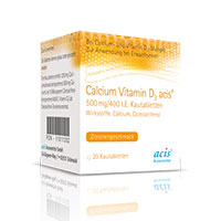 CALCIUM VITAMIN D3 acis 500 mg/400 I.E. Kautabl.