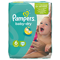 PAMPERS Baby Dry Gr.6 extra large 15+kg Sparpack
