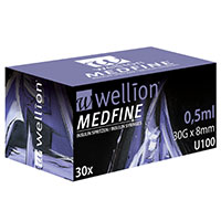 WELLION MEDFINE Insulinspr.0,5 ml U100 30 Gx8 mm