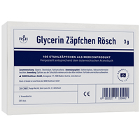 GLYCERIN ZÄPFCHEN Rösch 3 g gegen Verstopfung