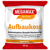 MEGAMAX Aufbaukost Banane Pulver