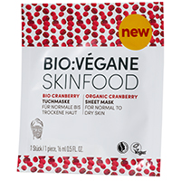 BIO VEGANE Moisture Cranberry Vliesmaske