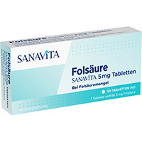 FOLSÄURE SANAVITA 5 mg Tabletten