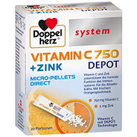 DOPPELHERZ Vitamin C 750 Depot system Pellets
