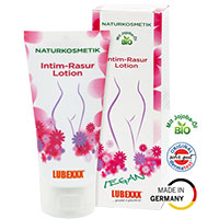 LUBEXXX Intim-Rasur Lotion pflegt nach Intimrasur