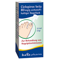 CICLOPIROX beta 80 mg/g wirkstoffhalt.Nagellack