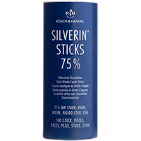 SILVERIN Sticks 75% Silbernitrat Ätzst.115mm starr