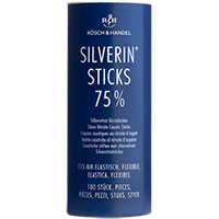 SILVERIN Sticks 75% Silbernitrat Ätzst.115mm elast