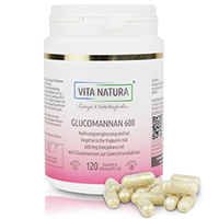 KONJAKWURZEL Glucomannan 600 mg Vegi-Kapseln