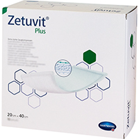 ZETUVIT Plus extrastarke Saugkompr.steril 20x40 cm