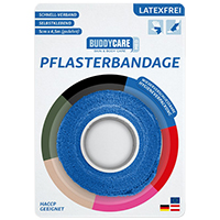 PFLASTERBANDAGE latexfrei BUDDYCARE MED blau