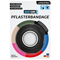 PFLASTERBANDAGE latexfrei BUDDYCARE MED schwarz