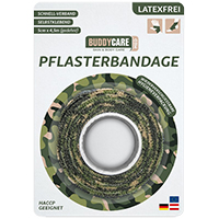 PFLASTERBANDAGE latexfrei BUDDYCARE MED grün camo.