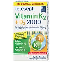 TETESEPT Vitamin K2+D3 2000 Tabletten