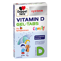 DOPPELHERZ Vitamin D Gel-Tabs family system