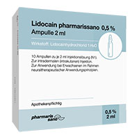 LIDOCAIN pharmarissano 0,5% Inj.-Lsg.Ampullen 2 ml