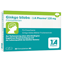 GINKGO BILOBA-1A Pharma 120 mg Filmtabletten