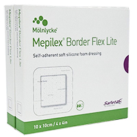 MEPILEX Border Flex Lite Schaumverband 10x10 cm
