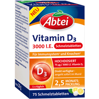 ABTEI Vitamin D3 3000 I.E. Schmelztabletten