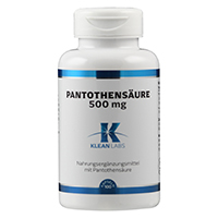 PANTOTHENSÄURE B5 500 mg KLEAN LABS Kapseln