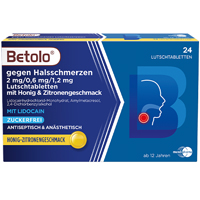 BETOLO gegen Halsschm.2/0.6/1,2 mg Lut.-Tab.Hon-Zi