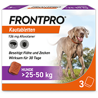 FRONTPRO 136 mg Kautabletten f.Hunde >25-50 kg