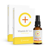 KONTROLLSET 2 Vitamin D Test+Vitamin D Spray