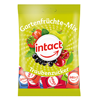 INTACT Traubenzucker Beutel Gartenfrüchte-Mix