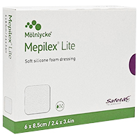 MEPILEX Lite Schaumverband 6x8,5 cm steril