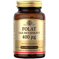 SOLGAR Folat Metafolin 400 µg Tabletten