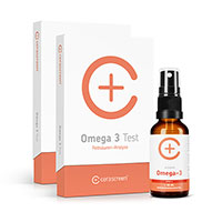 KONTROLLSET Omega-3 Tests+Omega-3 Spray Kombipack.