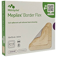 MEPILEX Border Flex Schaumverb.haft.7,5x7,5 cm