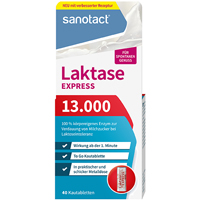 SANOTACT Laktase Express 13.000 Kautabletten